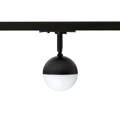 Lištové LED svítidlo LYRA pro jednookruhovou lištu, černá/mléčný akryl, 5 W, teplá bílá 3000 K – fotografie 4