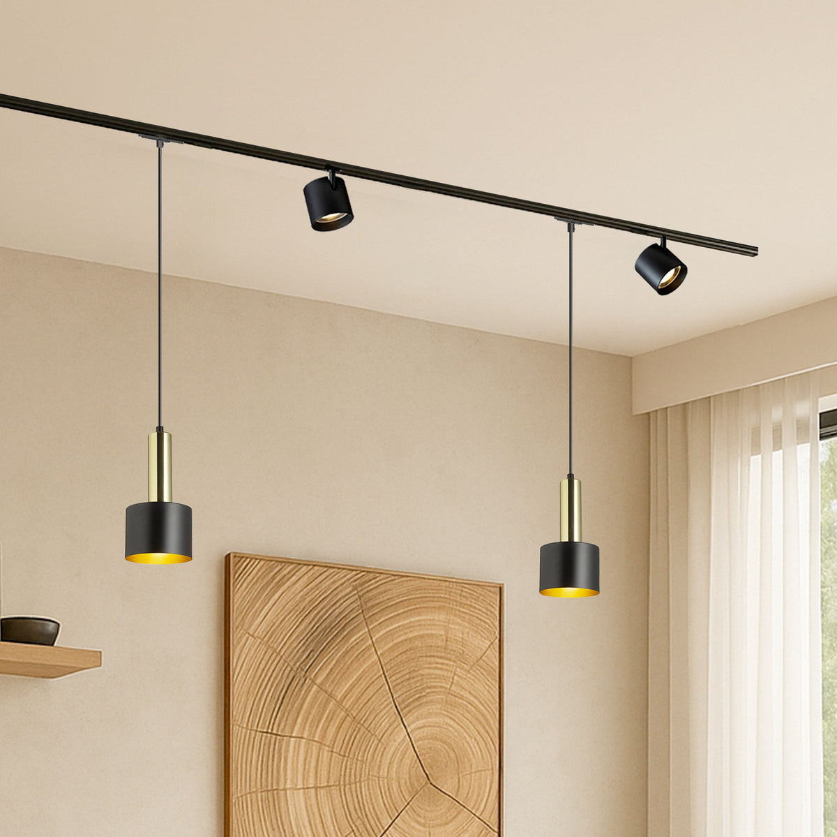 Lištové LED svítidlo IRIS 9 pro jednookruhovou lištu, černé, 12 W, teplá bílá 3000 K – fotografie 5