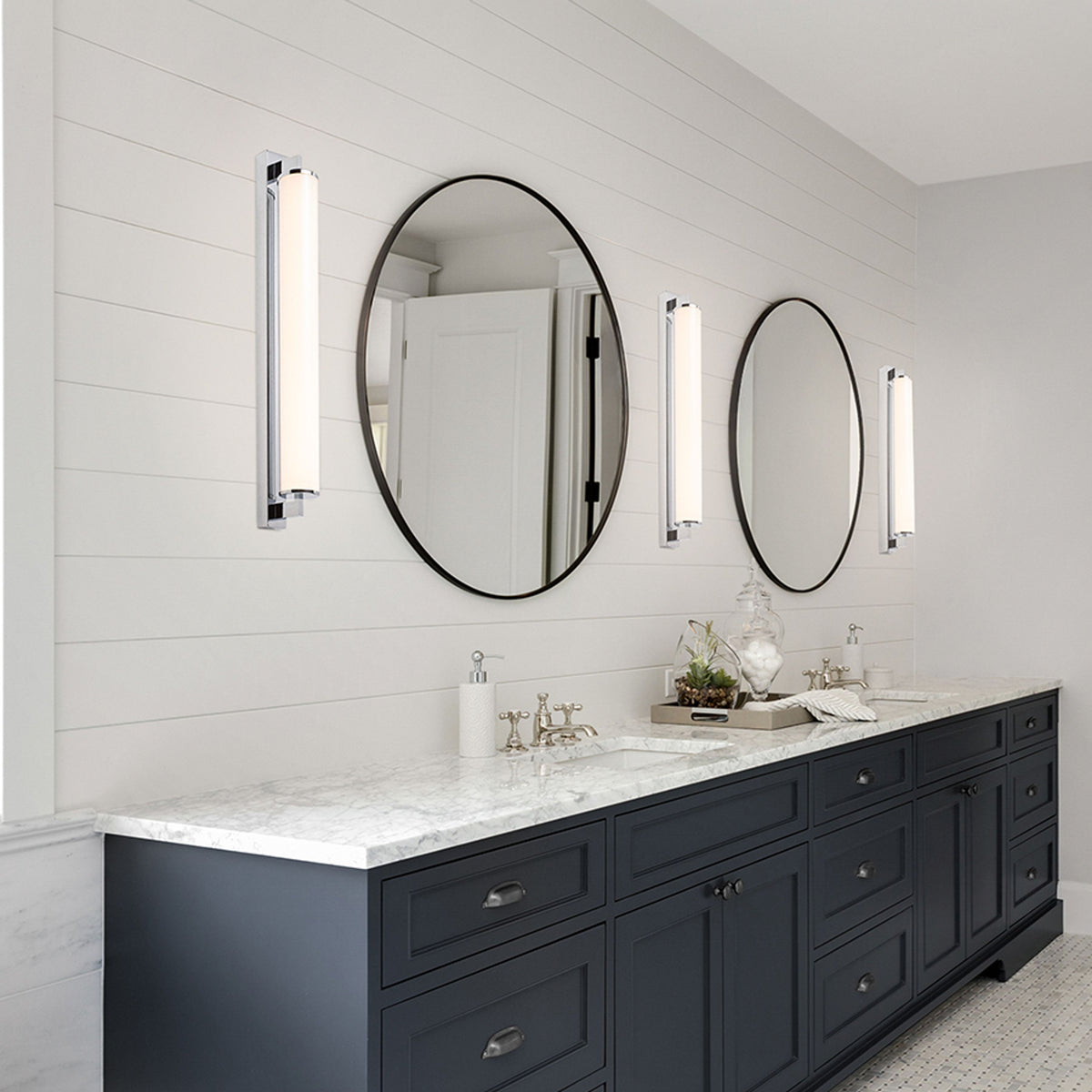 Koupelnové nástěnné LED svítidlo ROCCA 60, chrom, 18 W, teplá bílá 3000 K, IP44 – fotografie 7