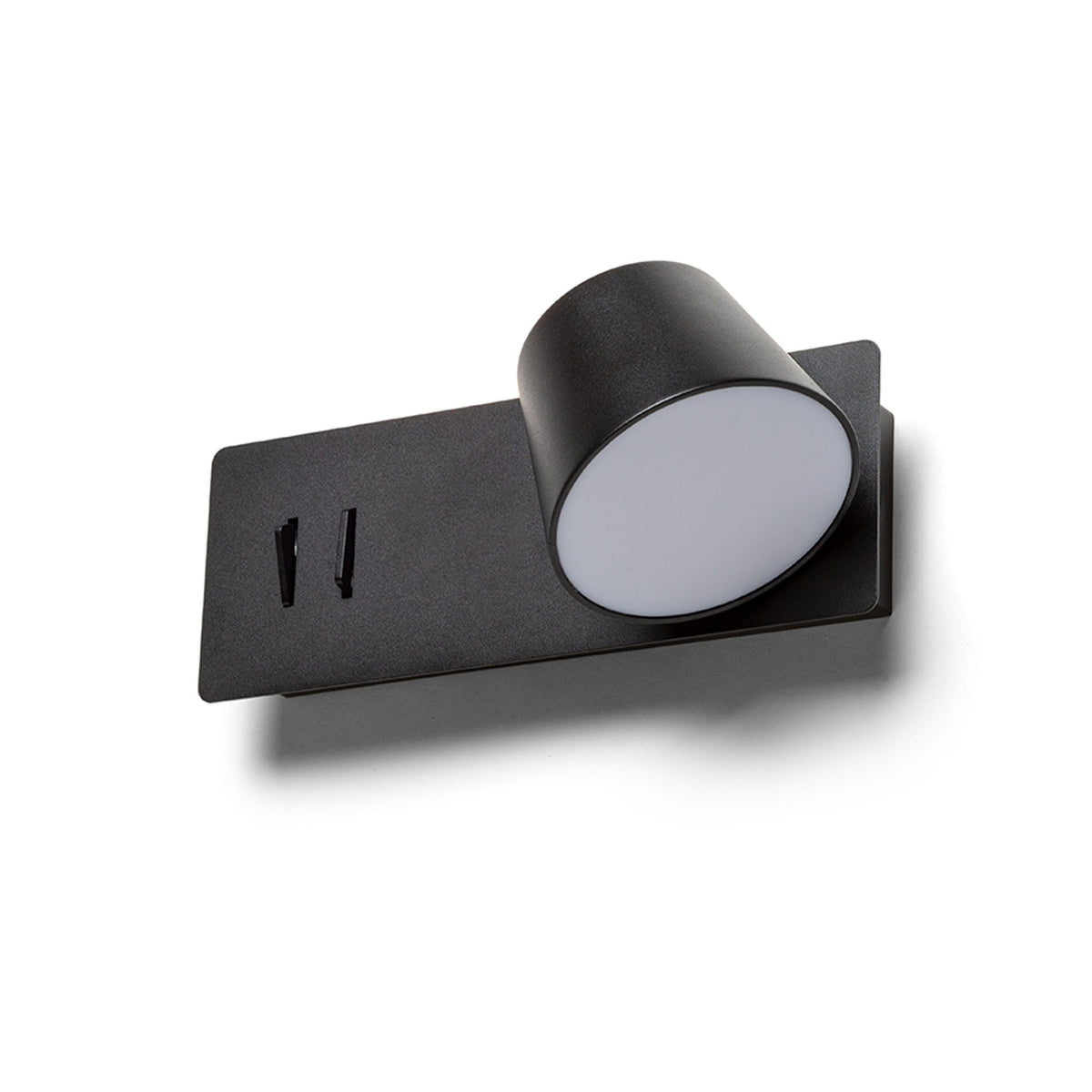 Nástěnné LED svítidlo AMADEUS s podsvícením, černé, 4 + 6 W, teplá bílá 3000 K – fotografie 4