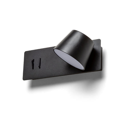 Nástěnné LED svítidlo AMADEUS s podsvícením, černé, 4 + 6 W, teplá bílá 3000 K – fotografie 5
