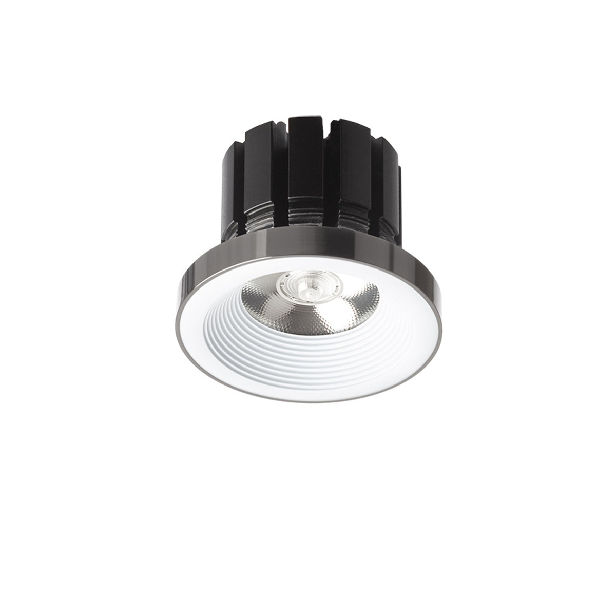 Zápustné LED svítidlo SHARM PLUS, bílá/černý chrom, 10 W, teplá bílá 3000 K – fotografie 2