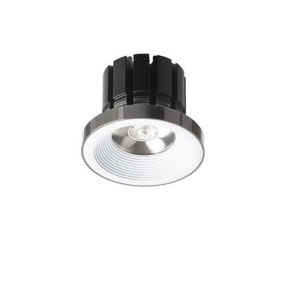 Zápustné LED svítidlo SHARM PLUS, bílá/černý chrom, 10 W, teplá bílá 3000 K – fotografie 2