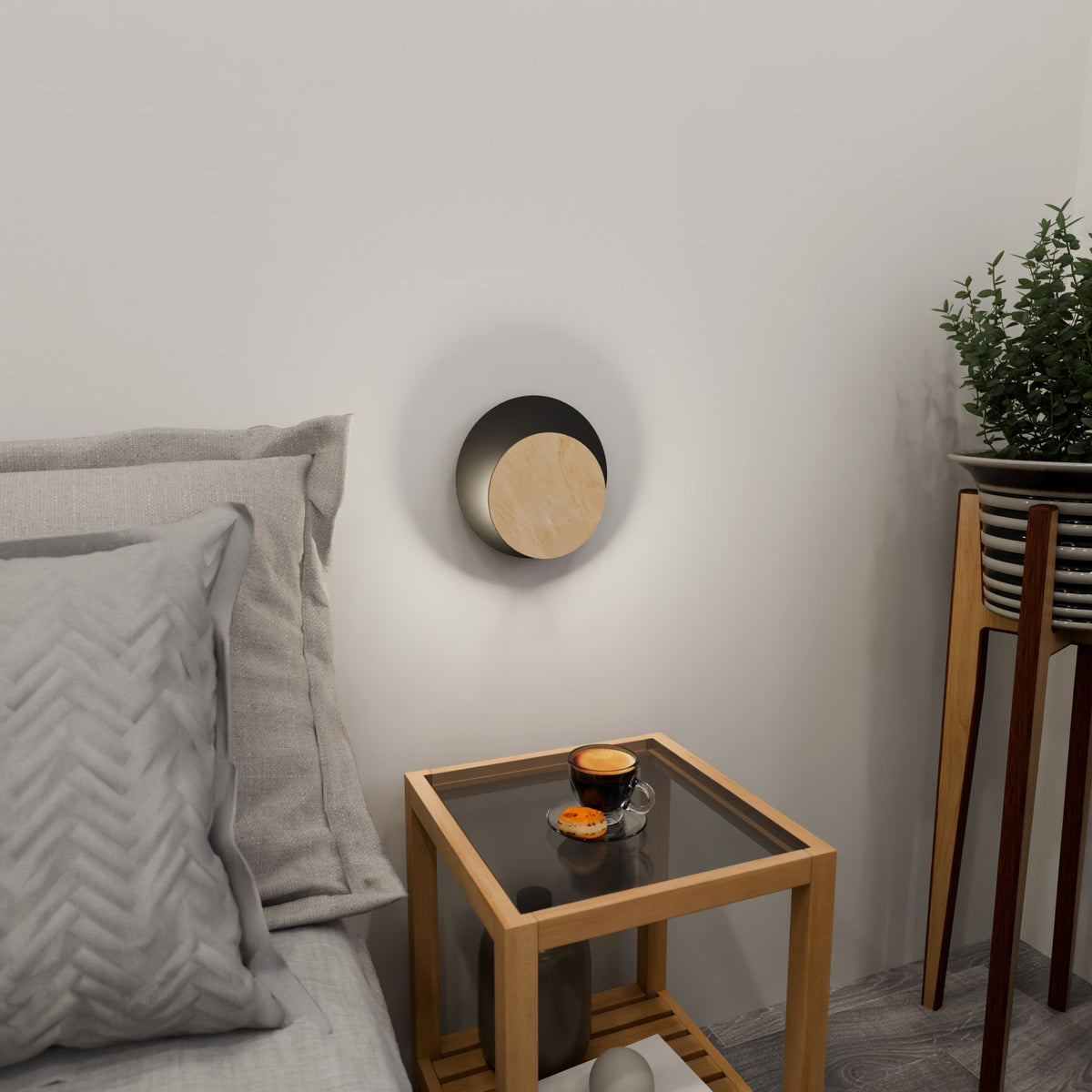 Nástěnné svítidlo CIRCLE 1A – černé