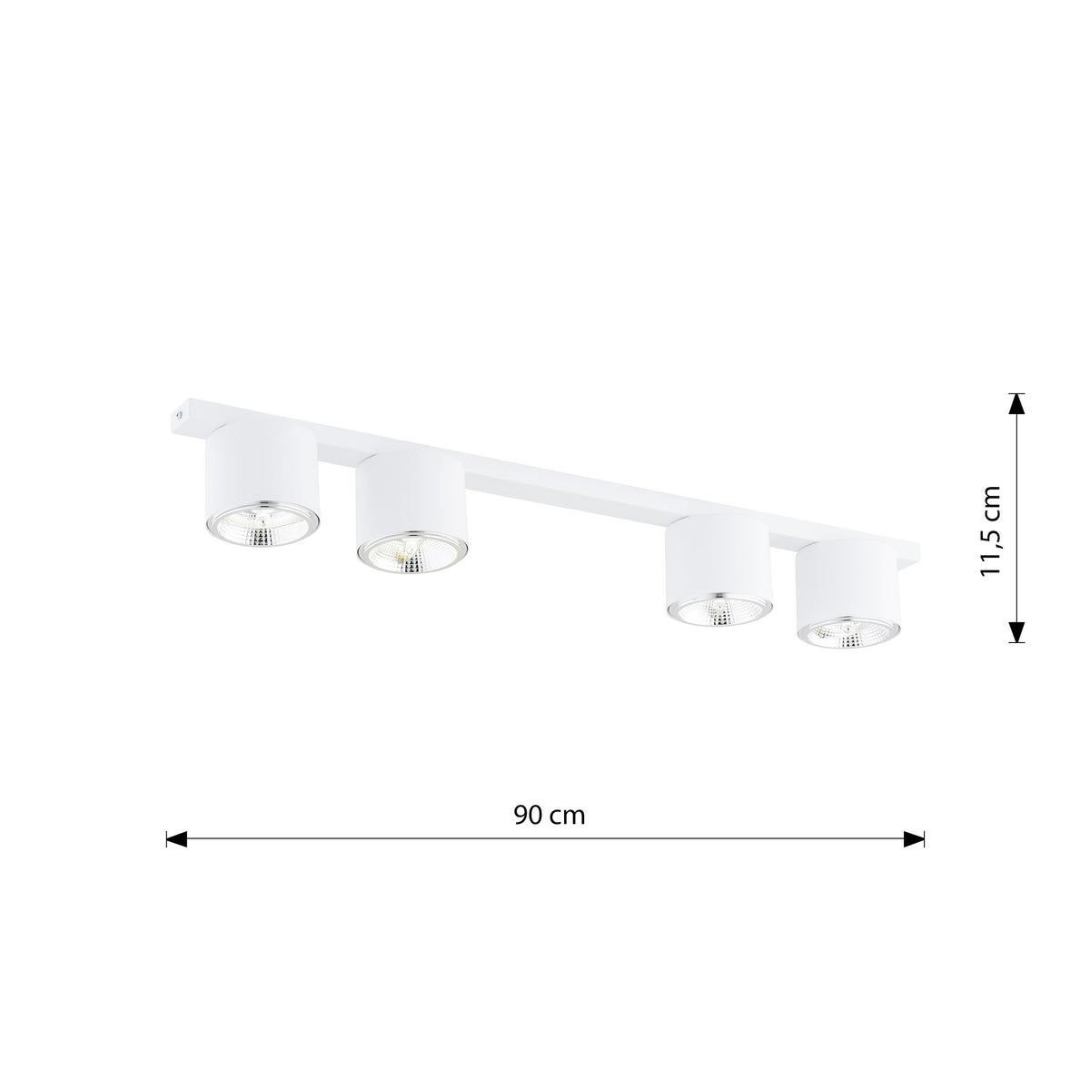 Stropní svítidlo NANO 4 – bílé
