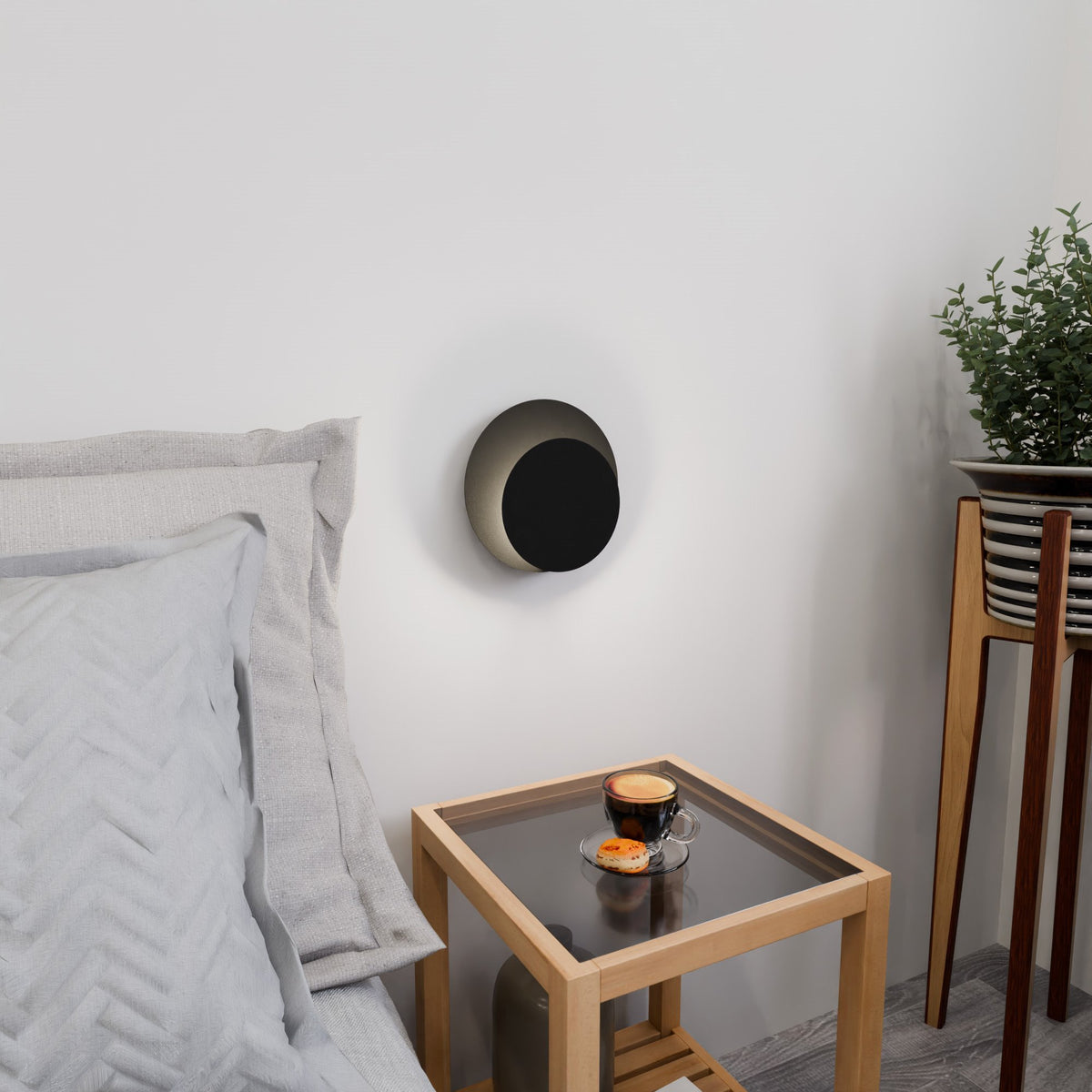 Nástěnné svítidlo CIRCLE 1C – černé